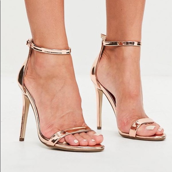 Rose gold heels missguided Clearance